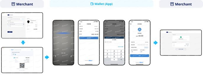 AlipayHK支付方式示意图
