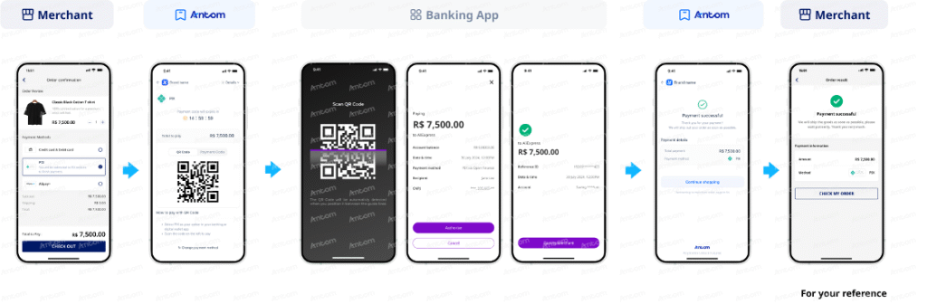 Pix支付方式示意图