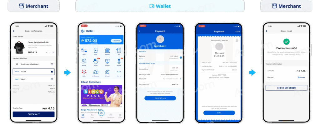 GCash支付方式示意图