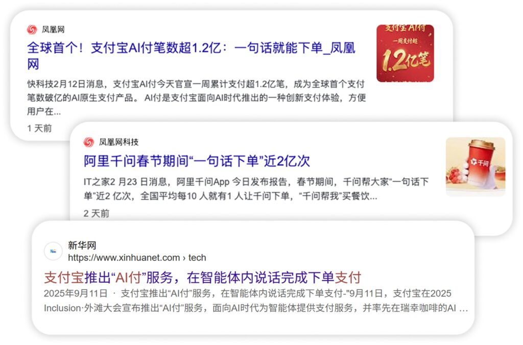支付宝AI付数据图表